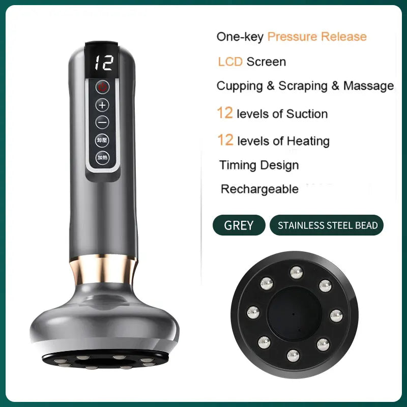 JYouCare Rechargeable Vacuum Cupping & Gua Sha Therapy Device