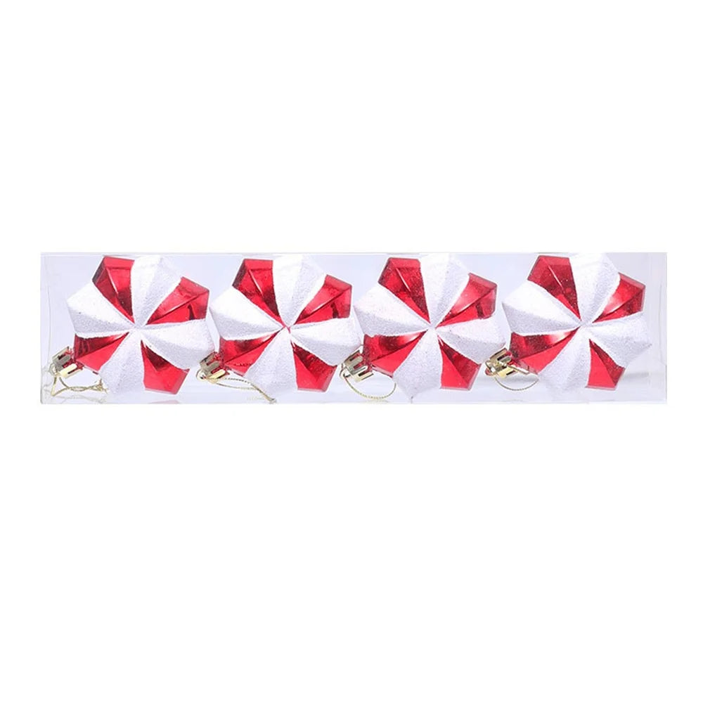 Christmas Candy Cane & Peppermint Baubles Set – Festive Hanging Ornaments for Tree & Holiday Décor