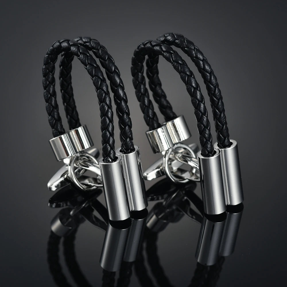 Luxury Enamel Copper Laser-Cut Lattice Cufflinks with Gemstone & Dragon Design – Premium French Shirt Cuff Links for Men’s Weddings & Formal Suits