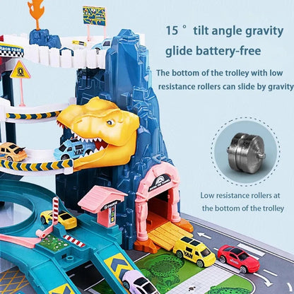 Lion Dinosaur Electric Railway Adventure Toy Set