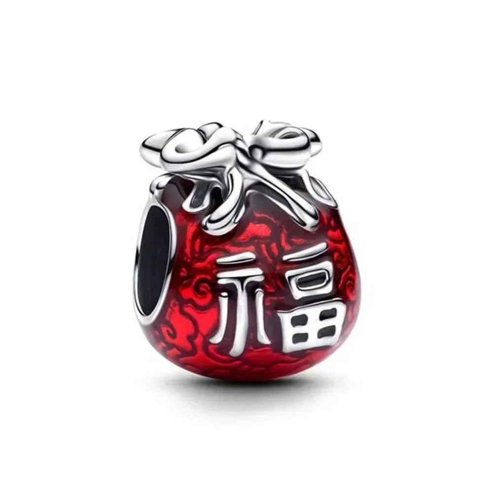 925 Sterling Silver Pink Daisy Flower Spacer Charms – Butterfly, Heart & Bird Beads for DIY Bracelet & Necklace Jewellery