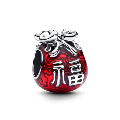 925 Sterling Silver Pink Daisy Flower Spacer Charms – Butterfly, Heart & Bird Beads for DIY Bracelet & Necklace Jewellery