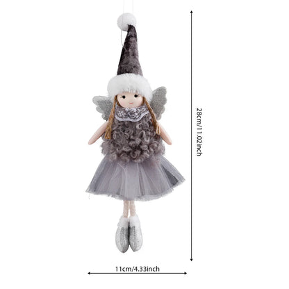 Christmas Angel Girl Plush Ornament – Hanging Tree Decoration & Kids Gift