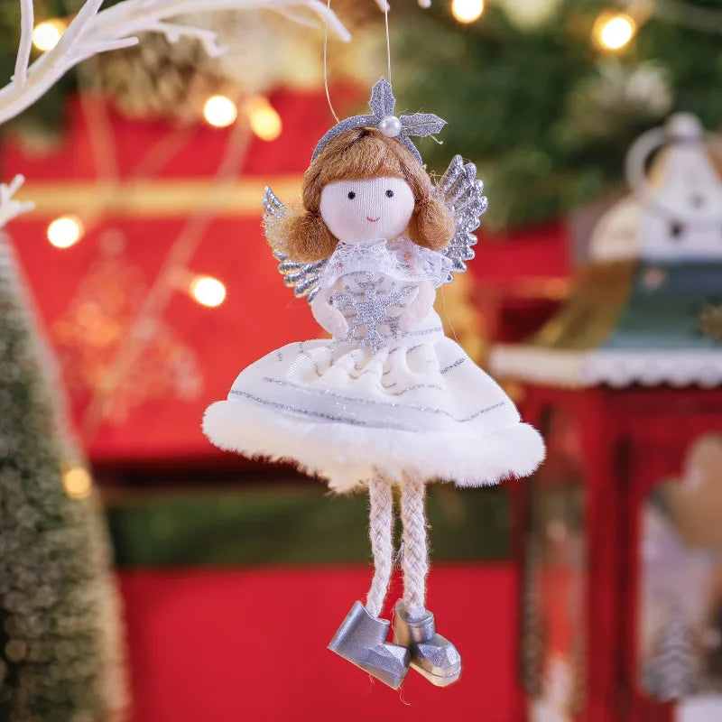 Christmas Angel Girl Plush Ornament – Hanging Tree Decoration & Kids Gift