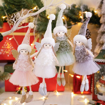 Christmas Angel Girl Plush Ornament – Hanging Tree Decoration & Kids Gift