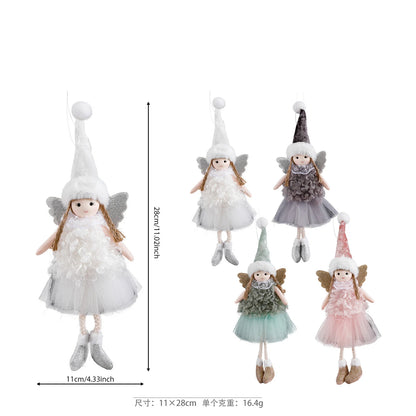 Christmas Angel Girl Plush Ornament – Hanging Tree Decoration & Kids Gift