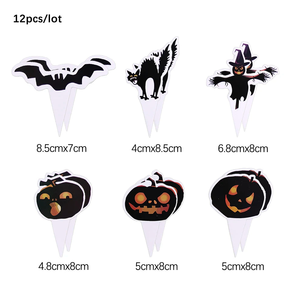 Halloween Disposable Tableware Set – Pumpkin Plates, Cups, Napkins, Tablecloth & Banner for Spooky Party Decorations