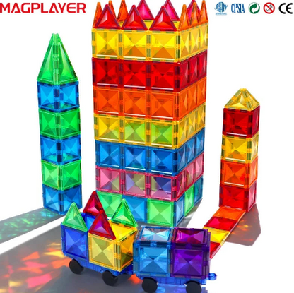 STEM Star Diamond Magnetic Tiles Montessori Construction Toy Set