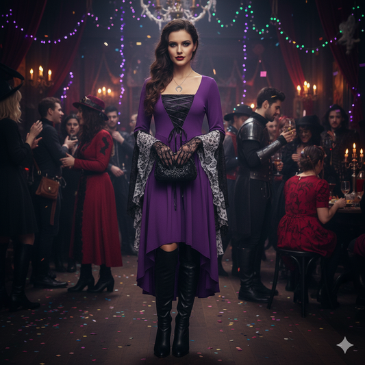Gothic Halloween Witch Vampire Dress